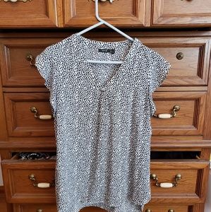 Apt 9 Medium black and white top